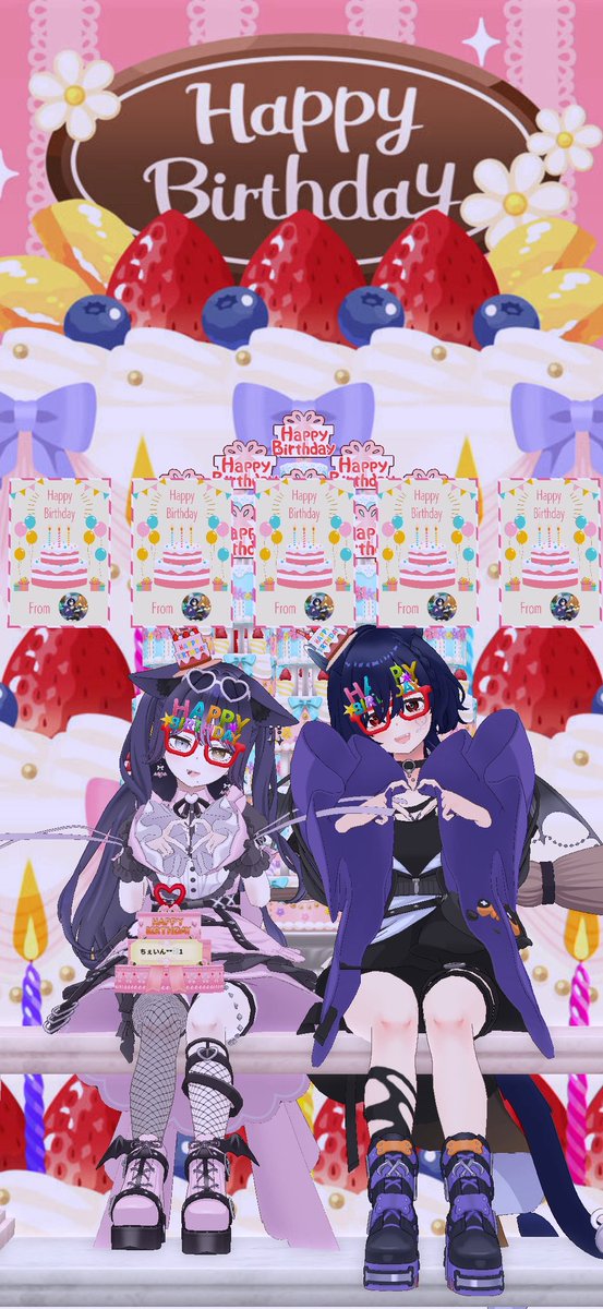 shiontsukishiro's tweet photo. ちぇいんHPB🎂💕
この1年が素敵な日々になりますように✨️ https://t.co/3reequZXAu