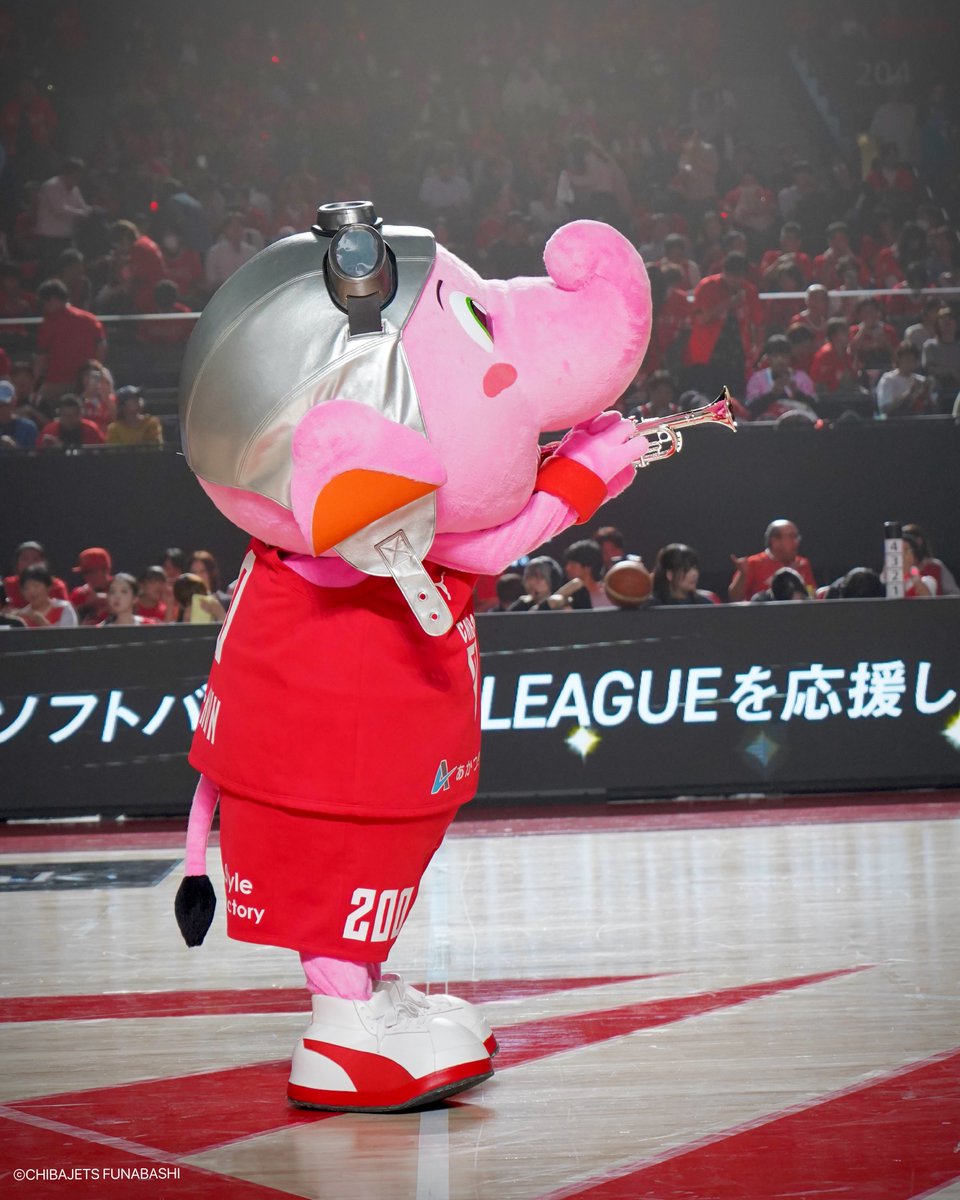 Jumbokun_GOJETS's tweet photo. ちばジェッツのせんしゅめざしながら、ならしのこうこうすいそうがくぶにはいるのもアリだよね。#びばくぱおん #ジャンボくん https://t.co/JzngVGkyAC