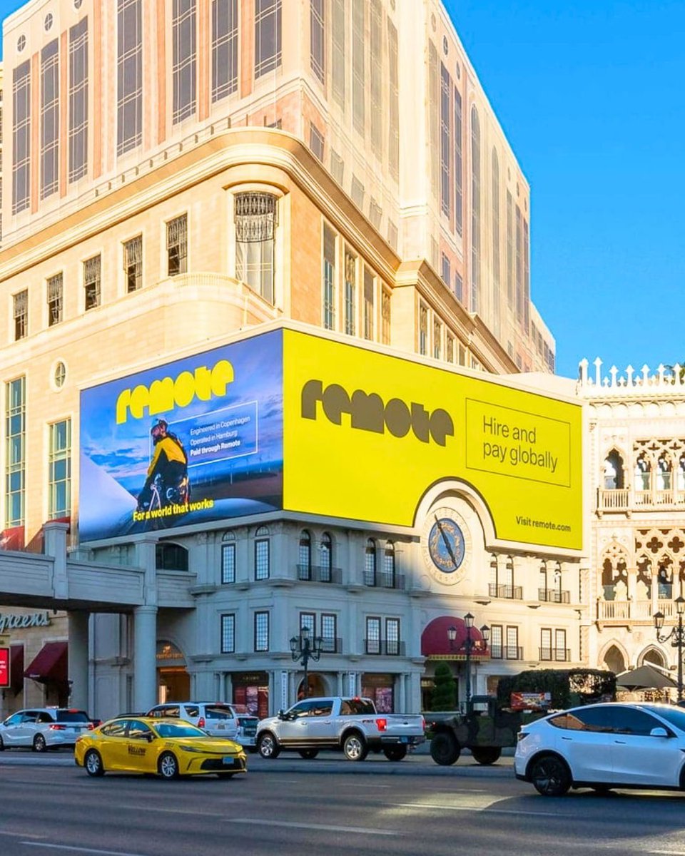 marcelolebre's tweet photo. The world looks good in @Remote!

𝗙𝗼𝗿 𝗮 𝗪𝗼𝗿𝗹𝗱 𝗧𝗵𝗮𝘁 𝗪𝗼𝗿𝗸𝘀 went up in San Francisco, New York, London, Las Vegas, and airports in Amsterdam, Frankfurt, Madrid, and Paris.

Our out-of-home campaign celebrates the unseen infrastructure powering the global economy. Amazing work by the team who made this happen.