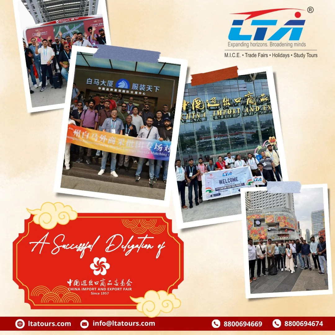 MCarmensv's tweet photo. From India to China, another successful delegation at Canton Fair 2026. Connecting businesses, exploring opportunities, and creating global growth stories with LTA Tours. https://t.co/XerOgECWeg