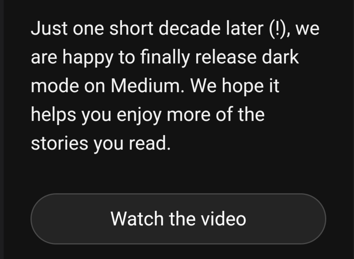 sankitdev's tweet photo. just got email from @Medium.

They have implemented dark mode on Medium after a decade. 🤡

Bro, thats was just one prompt in opus 5.5. https://t.co/3rpU5a1MQu