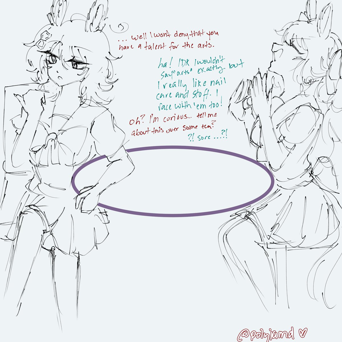 polyjamd's tweet photo. a saga that i might continue again if u guys are invested because i am very invested please be invested im going to make more regardless if you are invested actually fuck you this is my best idea yet https://t.co/mqogx3V0u2