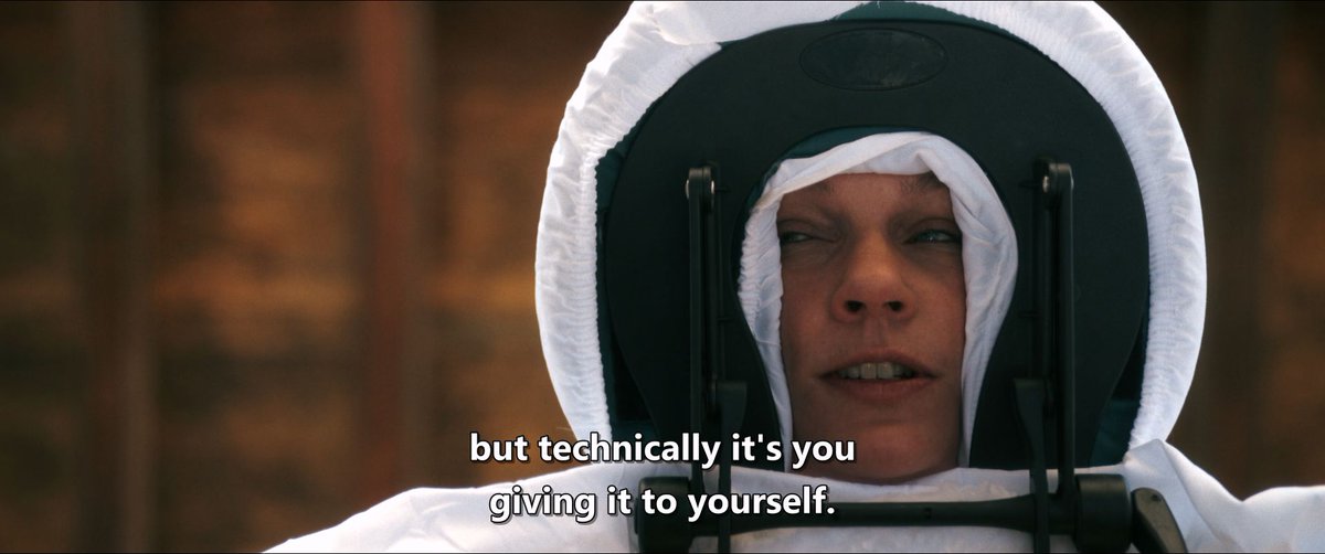 pluribusframes's tweet photo. Pluribus - Season 1 Episode 8: "Charm Offensive". Frame 1070 of 2486 https://t.co/51AMtk2nHz