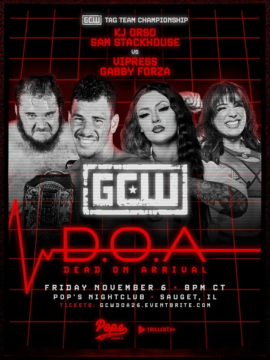 GCWrestling_'s tweet photo. *STL UPDATE*

3 Matches Signed:

*Tag Title Match*

KJ/Stack
vs
Gabby/Vipress

Vndl48
vs
Nino/Danger

Haley J
vs
Rachel Armstong

Plus:
Bayne vs Slade
Sicko vs NDC
Shotzi vs Nixi
B&amp;B/Mathers vs Unsigned 🚫

Tix:
https://t.co/ZBOLTFsVmk

Watch LIVE on @Triller_TV+
Fri 11/6 - 8PM https://t.co/q30UI8cfzQ