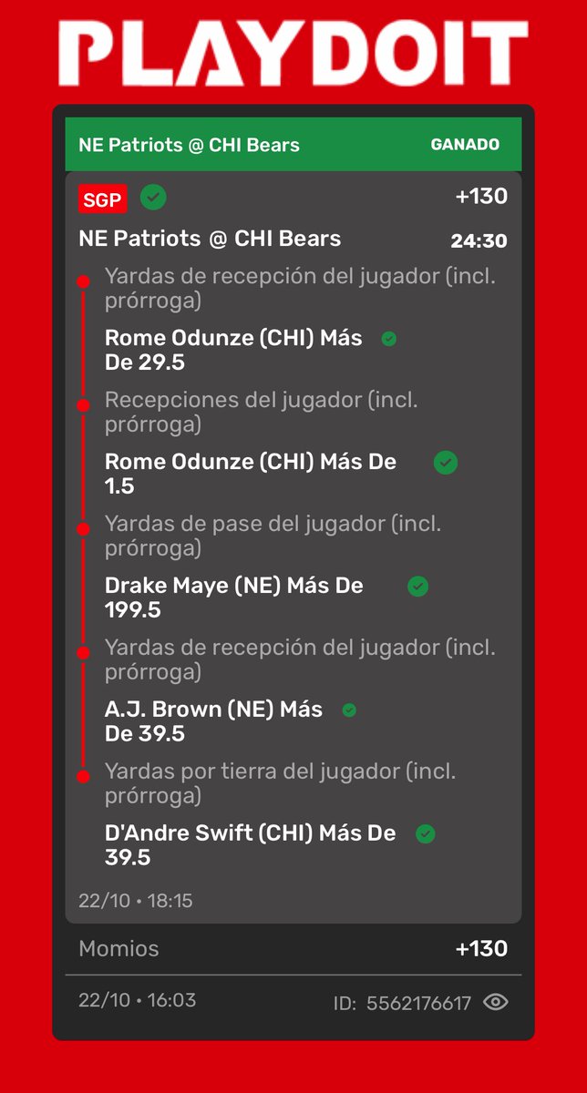 linngsss's tweet photo. Otra apuesta de NFL ganada! 🔥👏🏻 https://t.co/suFpubUrrK