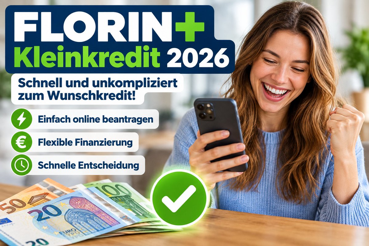 Finquell24's tweet photo. 💶 FLORIN+ Kleinkredit 2026

🚀 Schnell und unkompliziert zum Wunschkredit!

✅ Einfach online beantragen
✅ Flexible Finanzierung
👉 https://t.co/kMmmrqeo8D

#Kleinkredit #FLORINplus #Finquell

Werbung | Kreditvergabe nach Prüfung https://t.co/6UAgfD3tIP