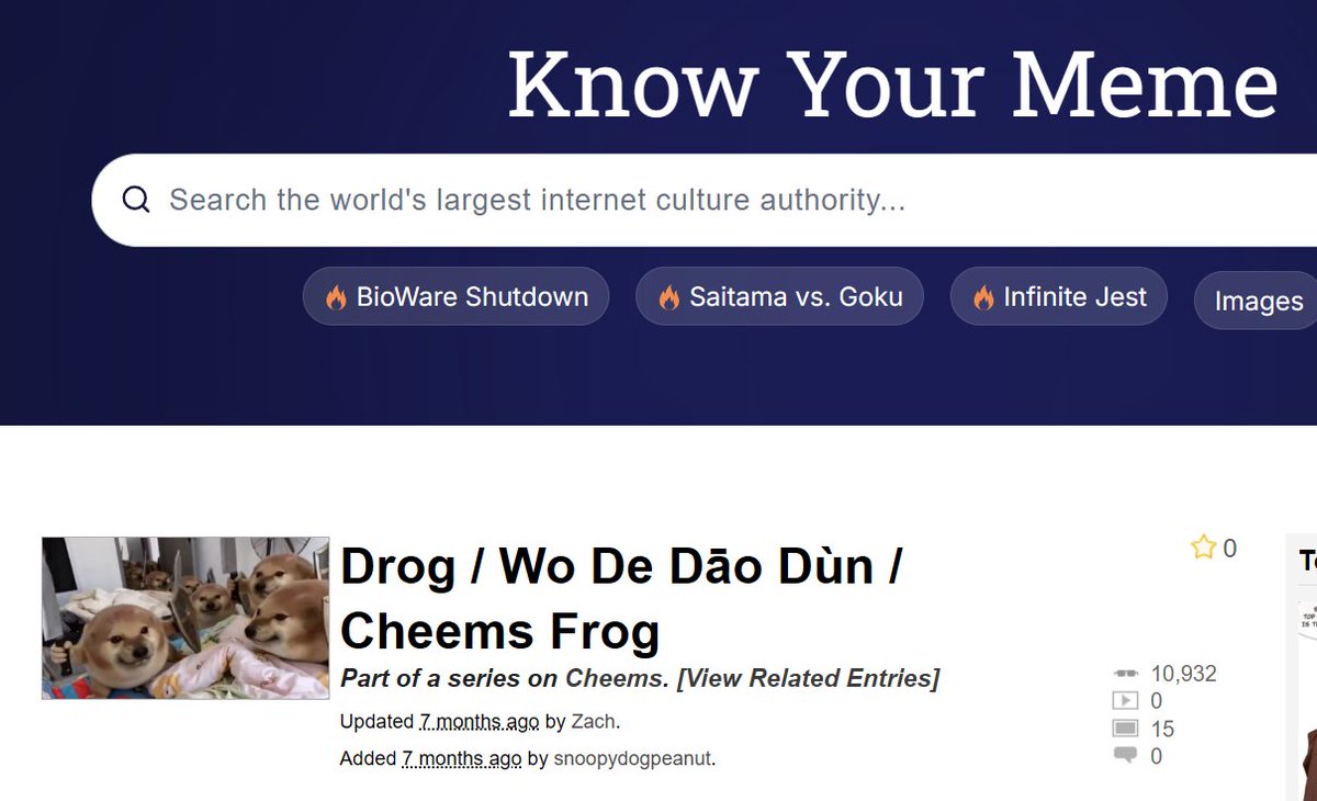 TheCheemsToken's tweet photo. @whatthedogdoins Website is still missing some very important facts after the update https://t.co/rHg0VzRvUI