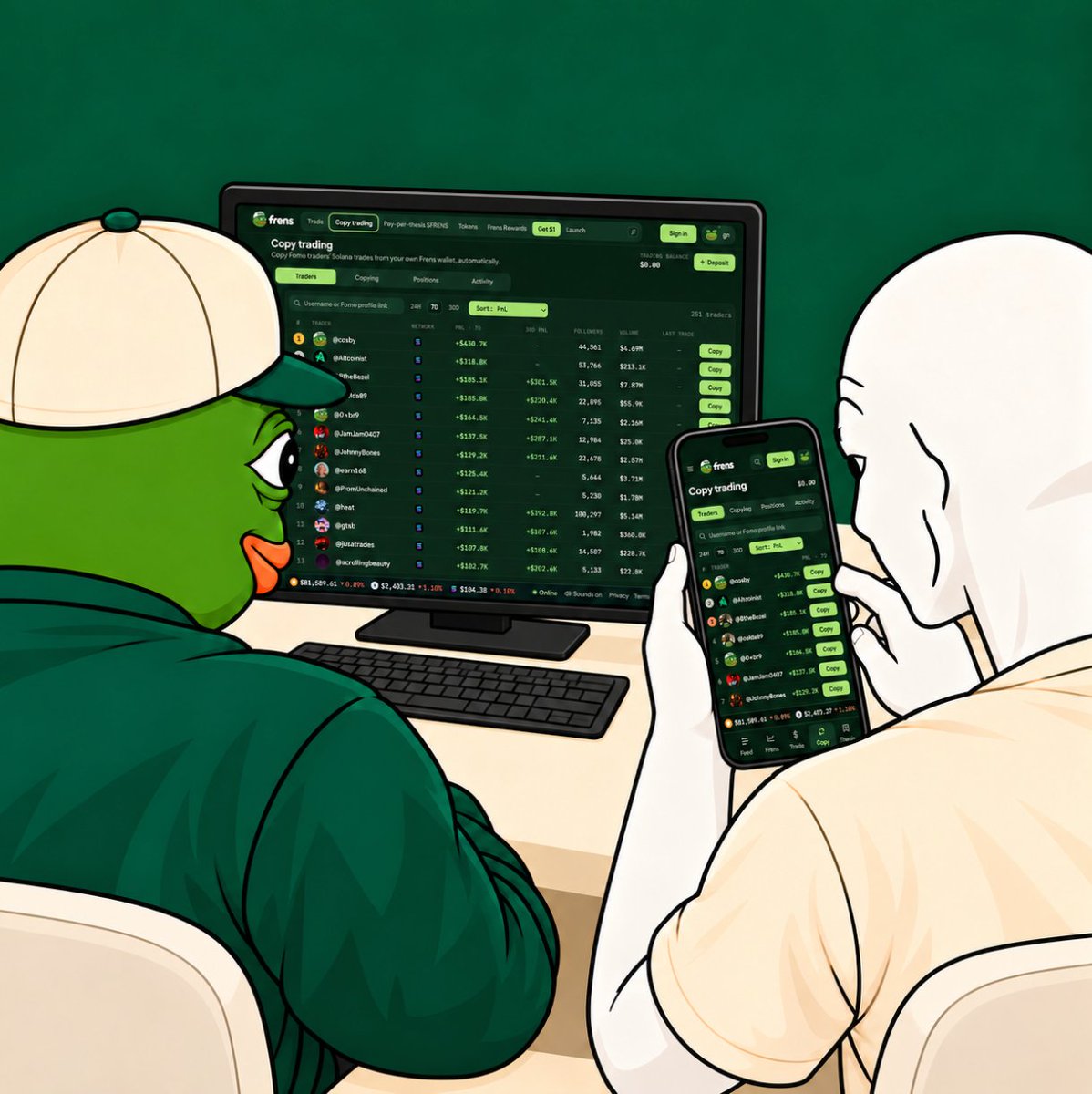frenstrade's tweet photo. You can follow someone’s strategy without matching their wallet size

Pick a Fomo trader, set your amount and mirror their buys and sells. Track every copied trade in one place

solana:8NAtYWBvPEJvSEqHxjfB8tb2gkBZ2NUketXkJktKpump https://t.co/mTDSCHYQtX