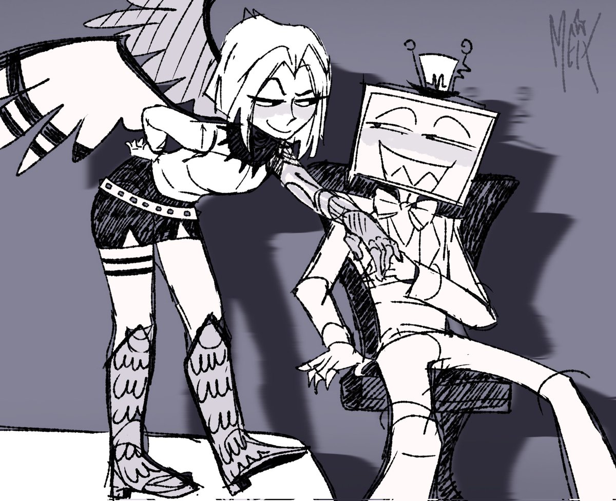 MrPiggygam69494's tweet photo. Artist : Mai Akill
#Staticspear #Lute #Vox #HazbinhotelLute #HazbinhotelVox #HazbinHotel #Fanart #Staticblade #Spearstatic https://t.co/3mUNWovm75