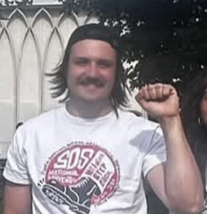 camhigby's tweet photo. I believe I have found many different photos of the Abdul supporting socialist who said I should be killed for being a capitalist. 

He goes to Wayne State University and his name *might be* Jackson. Help me identify. https://t.co/TnYTBsuptf