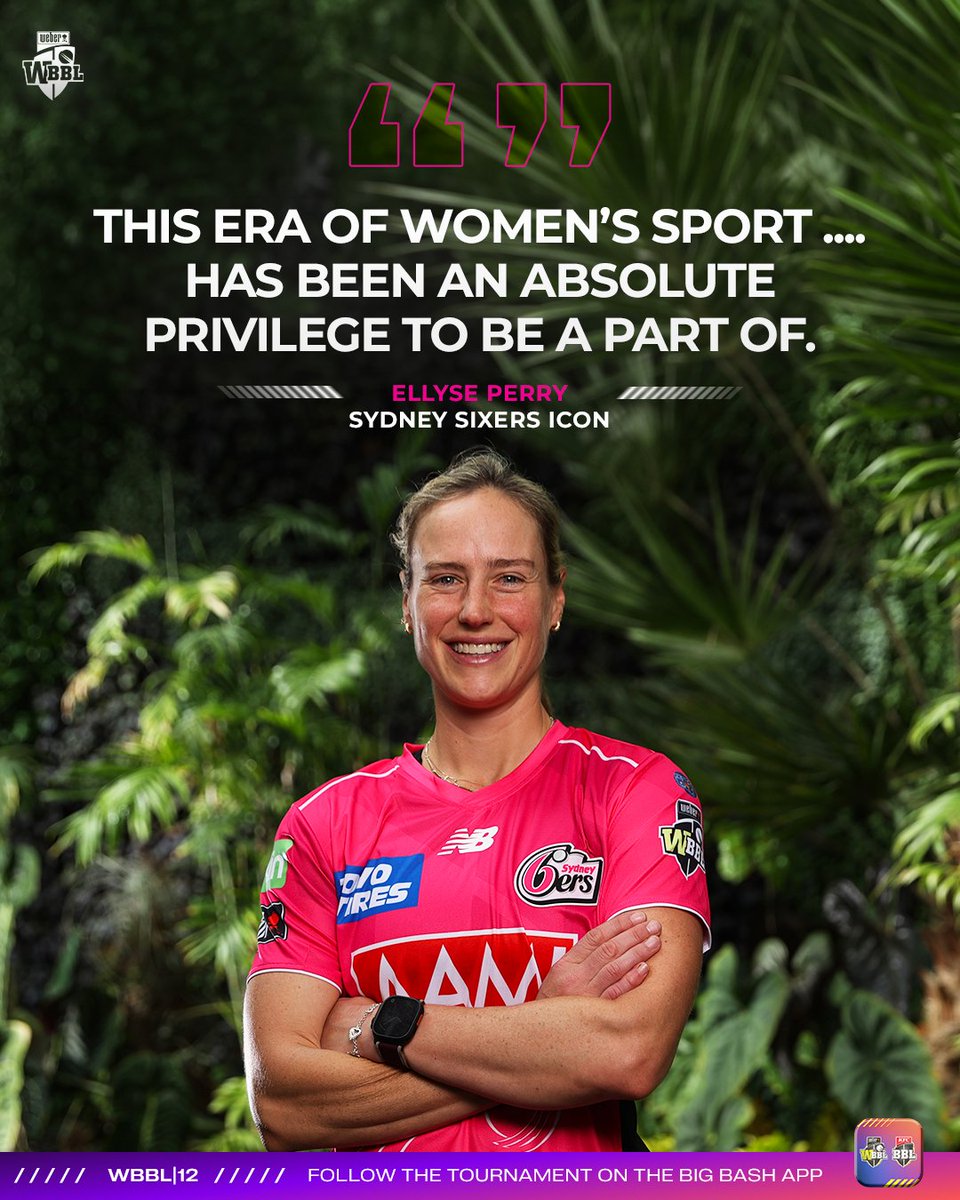 WBBL's tweet photo. The privilege is ours, Pez 🩷 #WBBL12 https://t.co/s92reKdDN0