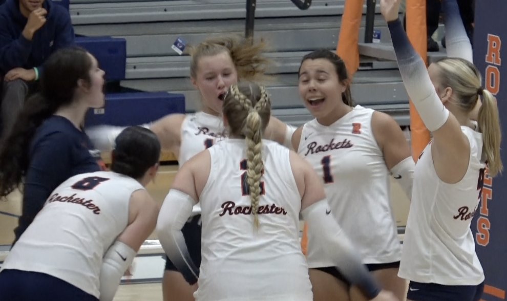 Channel1450com's tweet photo. Rockets Beat Cardinals In Another Three Set Thriller https://t.co/TcdvZ8FYxF https://t.co/wyegulteKl