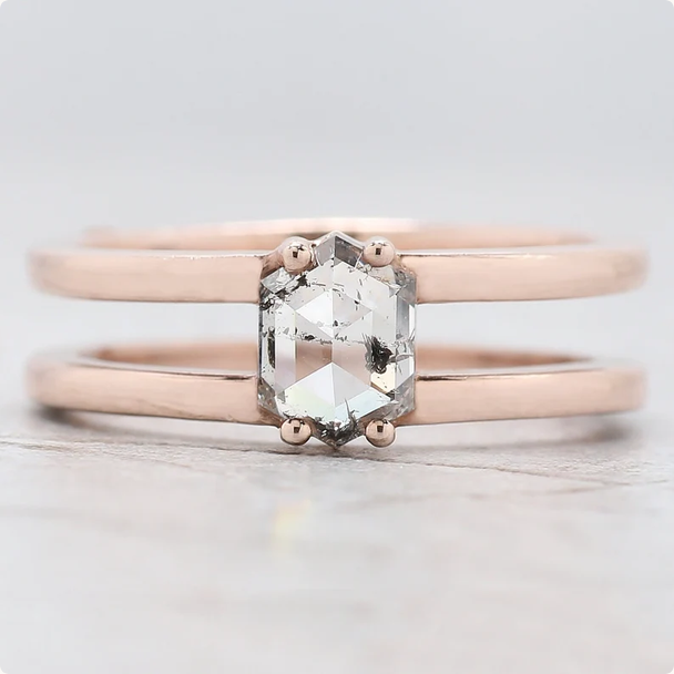 FDJewels's tweet photo. Hexagon Salt and Pepper Diamond Ring, 14K Rose Gold Split Shank Engagement Ring, Rose Cut Galaxy Diamond Ring, Unique Bridal Gift QL2682

ETSY: https://t.co/yBmyckso2h

#HexagonSaltAndPepperDiamond #SaltAndPepperDiamondRing #HexagonEngagementRing #14KRoseGoldRing #GiftForHer https://t.co/CJPV3woA9K
