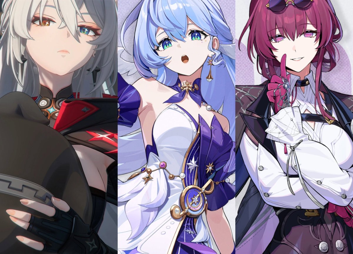 Genshin_T1's tweet photo. Zenless Zone Zero 3.4 Banners

Sunbringer - ( Special Fire / Armorer )
Kafka - ( Eletric / Anomaly )
Robin - ( Ether / Defense ) Free Character

#ZenlessZoneZero #ZZZero #ZZZ https://t.co/pewenWo0wm