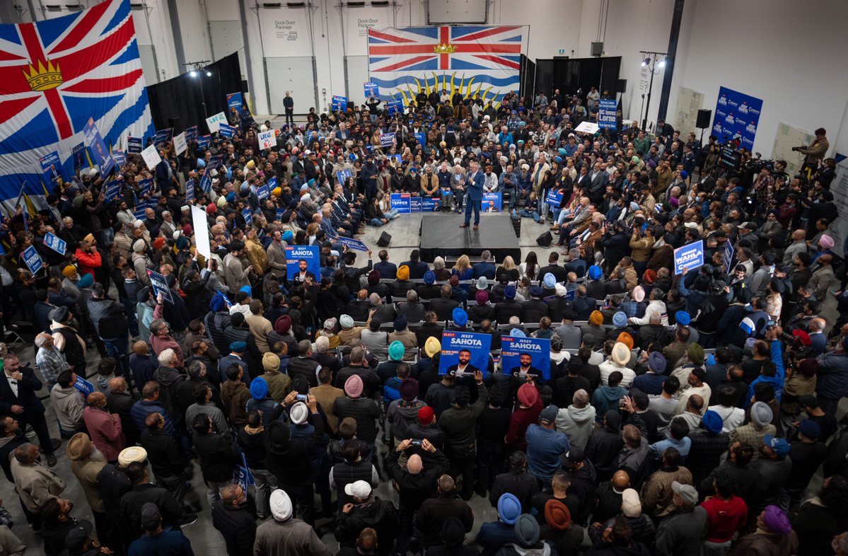 LDoerkson's tweet photo. Thank you, Surrey! 2,500 of you packed the room tonight, and the energy was incredible. I’m so grateful to every single person who came out.

Looking at that crowd, I saw the people who keep British Columbia going. Hard workers. Builders. Families who’ve given so much to this province and deserve a government that finally works just as hard for them.

Surrey is ready for change and strong leadership.

On October 24th, vote Conservative.