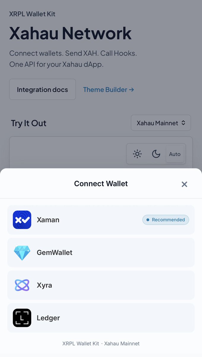 xrpdomain's tweet photo. Hey Xahau devs, this one’s worth a spin! 🪝

Already building on XRPL? Your wallet integration can come along for the ride.

Switch to Xahau with XRPL Wallet Kit and start playing with XAH, URITokens and Hooks

Still in BETA, so jump in, test it out and tell us what you’d improve 🙌

https://t.co/aUKdlTO1wQ

#Xahau #XRPLWalletKit #XRPL