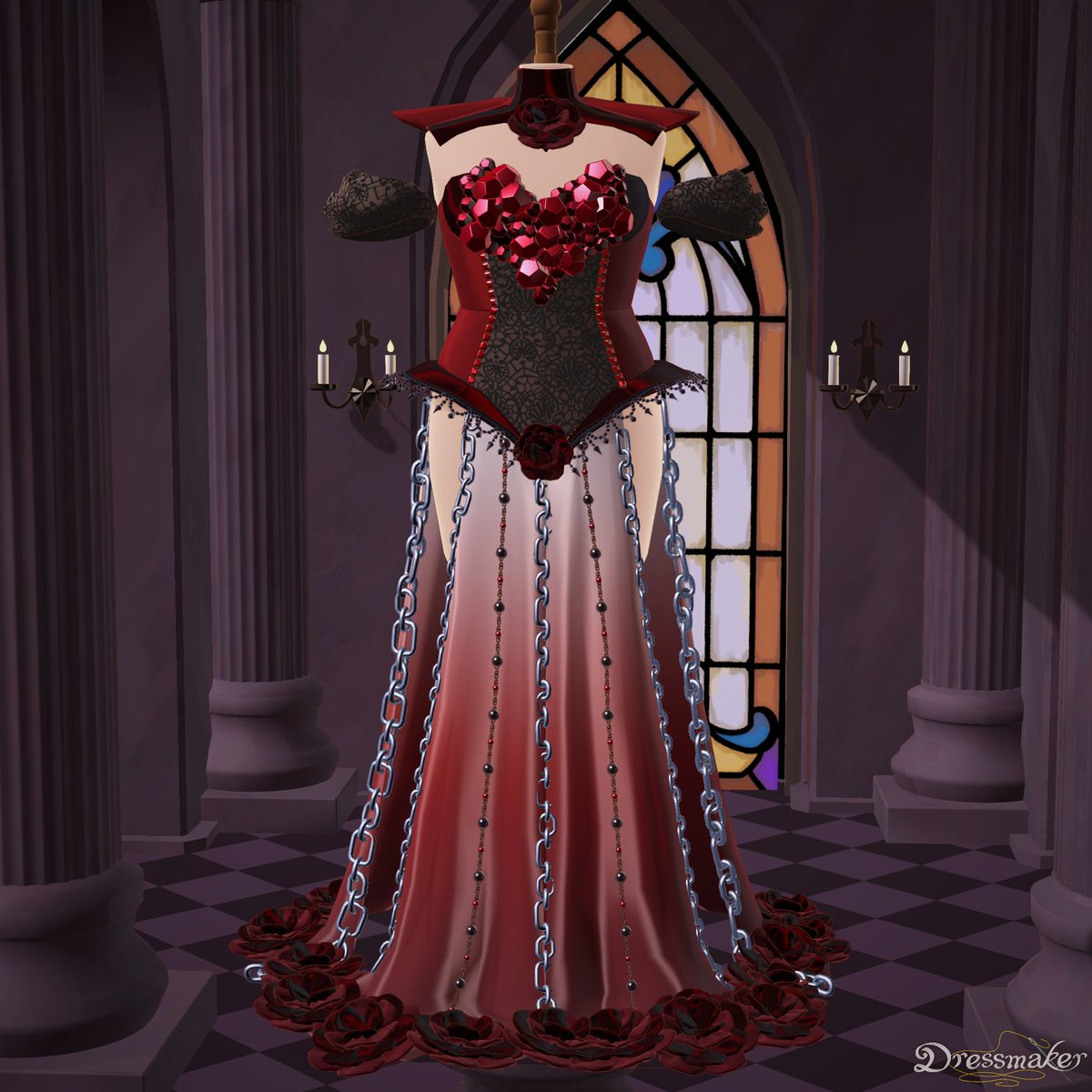Lub_DubVT's tweet photo. I made Halloween dresses in Dressmaker tonight on stream! Thanks to all who stopped by the Graveside and chatted with me!

Below we have a zombie, jack-o-lantern, succubus, and a battle maid because I just couldn't leave her plain and normal. https://t.co/02171IsU3k