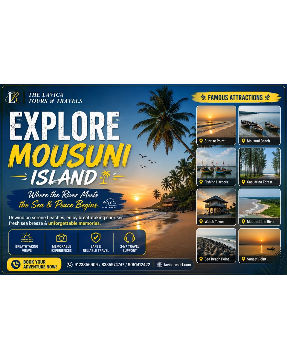 Zsch95's tweet photo. Mousuni Island is calling. Escape to golden beaches, endless sea views, fresh ocean air, and magical sunsets. Leave the ordinary behind, feel the waves, and reconnect with nature. Call 9123856909 or 8335974747 https://t.co/wk619MvG5n
