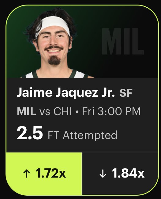 HunchoGambles's tweet photo. NBA PROP #2 🏀

Jaime Jaquez o2.5 FTA

Wisconsin sports will have a day tomorrow. Bucks home opener & Brewers World Series, but you know who else will have a day? Jaime Jaquez at the free throw line. Chicago last game against Toronto gave up 46 free throws. Yes you read that right. Now are the Bucks even close as good as the Raptors? No. However when your a bad free throw team of course there will be disparities in who you play but Milwaukee should still as a team attempt between 15-20 free throws. Especially due to the different lineups that’ll be put together and not being a great shooting team playing at home. Jaquez seems to be the only one consistently driving to the basket attempting 6 free throws in his Bucks debut. 2.5 is too low of a number for him, even last year he averaged 2.9 FTA off the bench. Now he has more opportunities to have the ball in his hands & more minutes as well. 

NBA RECORD: (12-7) 🍯

#NBAProps #NBAX #Gambling𝕏

FOLLOW THE INSTA FOR FUTURE CONTENT ⬇️ 

https://t.co/GYRkQ5XPf4