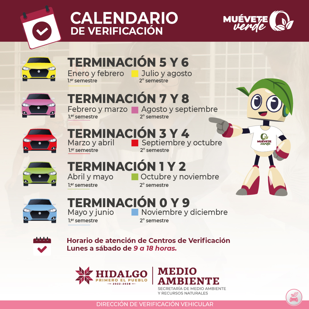pluralhgo's tweet photo. 📷 Planear tu verificación es una forma sencilla de cuidar el aire que compartimos. 📷
📷 Conocer el calendario te ayuda a organizarte con tiempo, evitar contratiempos y cumplir  con este proceso.📷
Para más información ingresa al sitio web  https://t.co/9QArBJN8rh
#MuéveteVerde https://t.co/4SOmGrmQN9