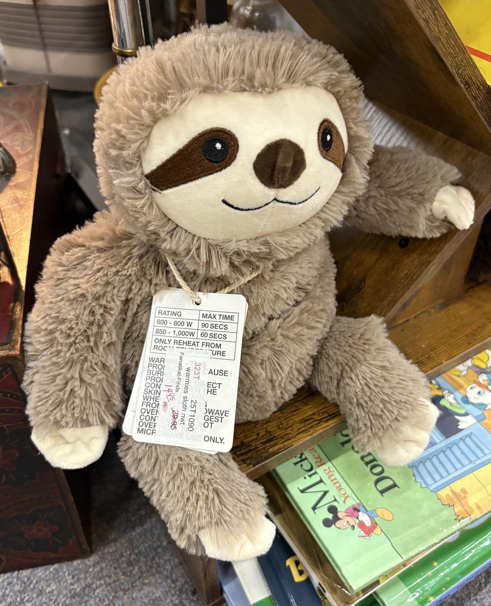 ubenMcL422894's tweet photo. National Cheer Up the Lonely Day is a reminder that a small act of kindness can mean everything. Brighten someone’s day with a thoughtful gift, like this huggable Warmies sloth, available for $14. 95 at The Antique Gallery of Lewisville. https://t.co/RZdpHigot9
