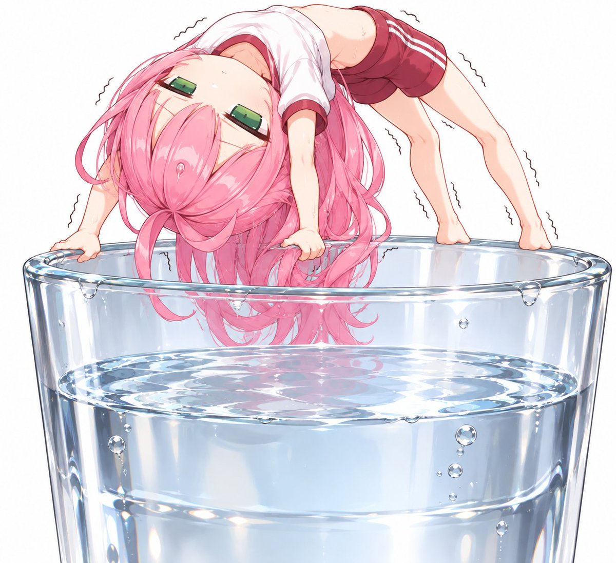 NeneneAI's tweet photo. 結界のゆらぎをコントロールするより

炎の燃え広がり方のコントロールより

水墨の呪文操作より

コップの上でブリッジする方が難しい https://t.co/yFz6lmpn0P