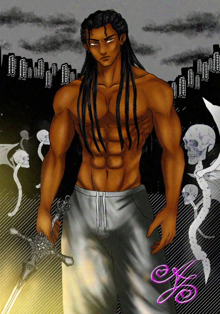 TeruKawaiiDraw's tweet photo. @_gracekiss My little OC who is 6'9" tall 😏 https://t.co/qN1YWdaCZ2