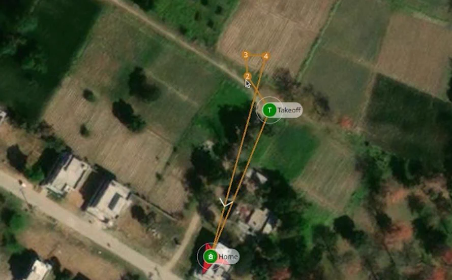 GPS waypoint mission planning in QGroundControl