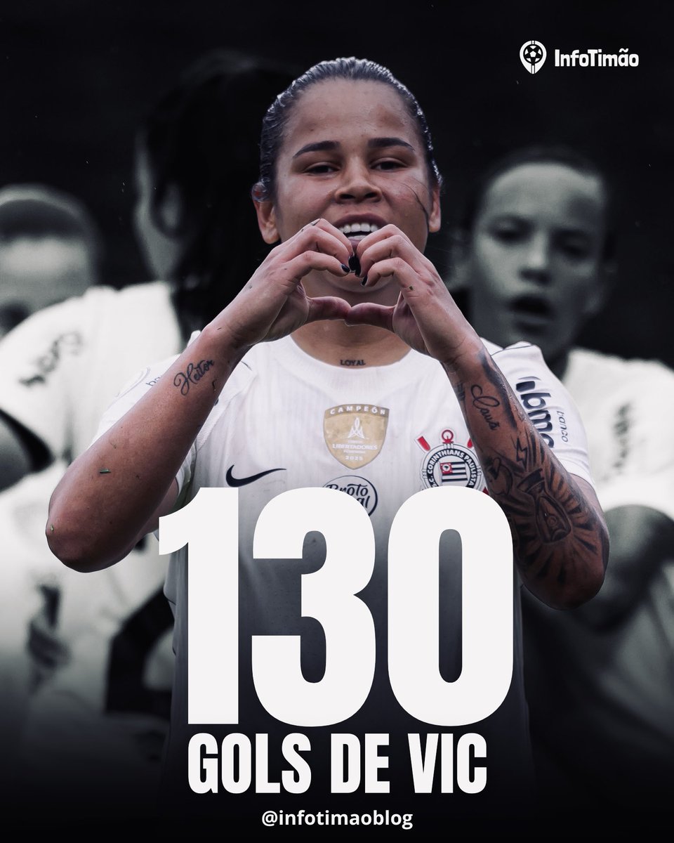 InfoTimaoBlog's tweet photo. Vic Albuquerque chegou aos 1️⃣3️⃣0️⃣ gols com a camisa do Corinthians! ⚽

A camisa 17 é a 13ª maior artilheira da história do clube, considerando masculino e feminino, e soma ainda 60 assistências em 287 jogos.

🔗 https://t.co/FasmwU0YM8

#AsBrabas #Corinthians #VaiCorinthians #FutebolFeminino #SCCP