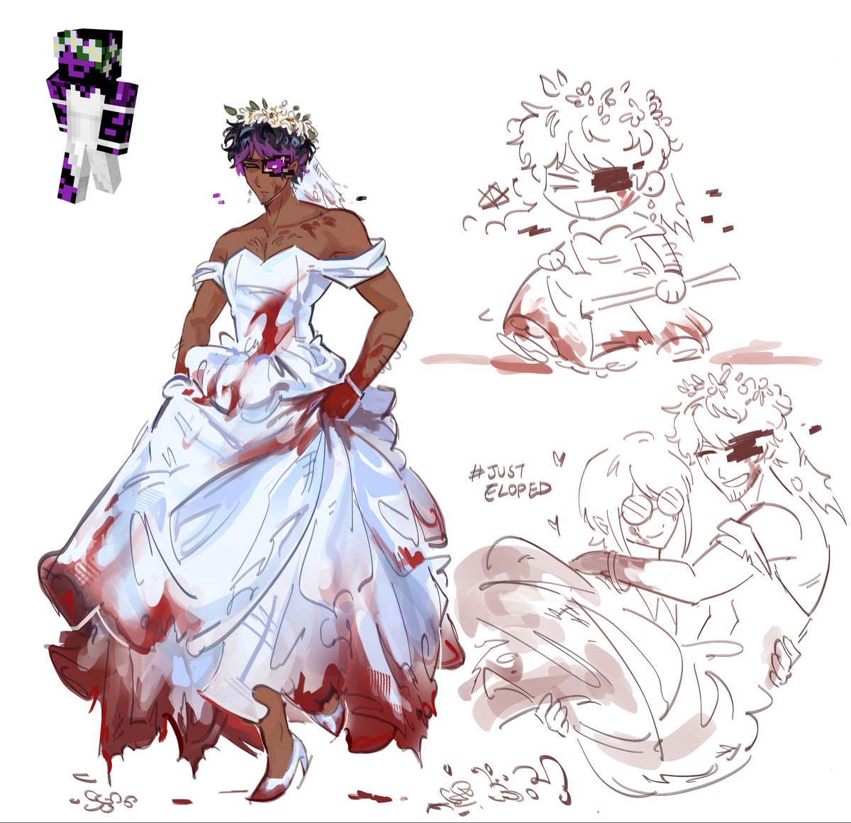 silliestducy's tweet photo. girl go back to ur wedding #ashswagfanart https://t.co/aEnlqXatGM