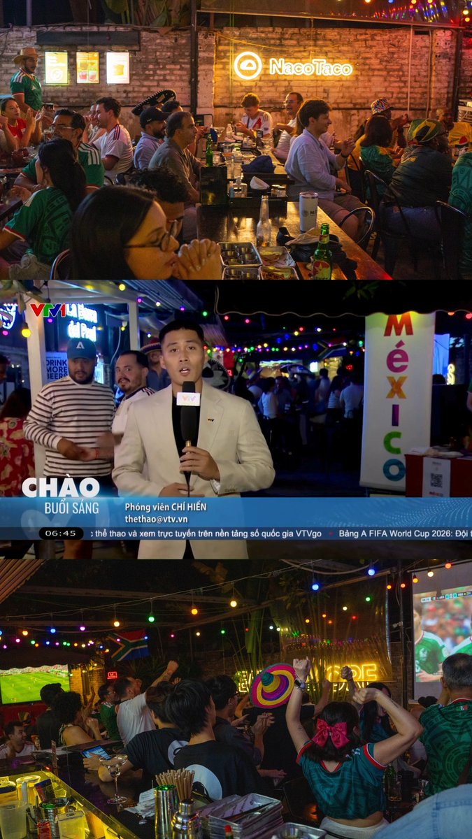 AzariloAustitFU's tweet photo. NacoTaco tự hào xuất hiện trên VTV trong một đêm bóng đá, văn hóa và kết nối cộng đồng đầy cảm xúc. Cảm ơn VTV, Đại sứ quán Mexico tại Việt Nam, đội ngũ và tất cả khách mời đã tạo nên kỷ niệm đáng nhớ. https://t.co/KCRUxP2Gmn