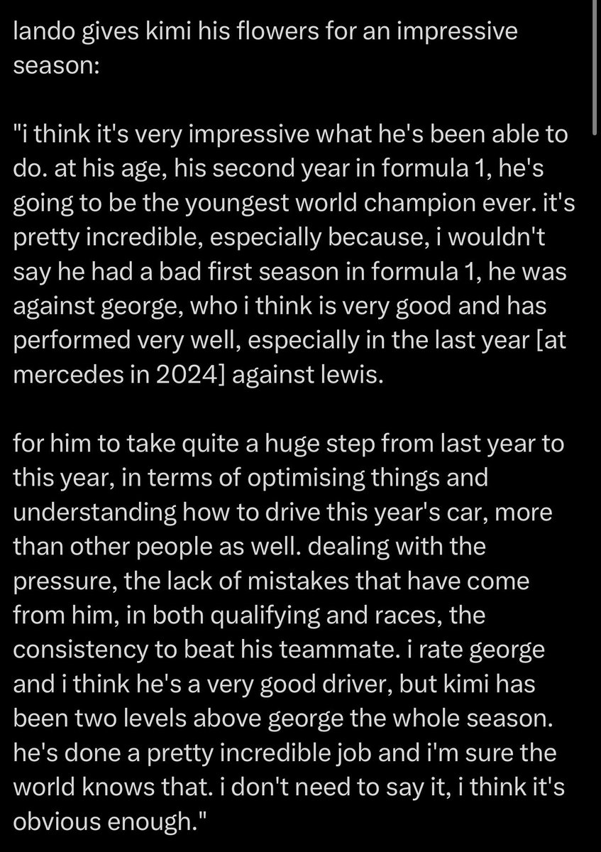antnorver's tweet photo. Omg Lewis Hamilton,  Lando Norris &amp; Charles Leclerc the drivers you are 🥹🤛

Wow so thoughtful and thorough when giving Andrea Kimi Antonelli her flowers 🌹 ♥️ https://t.co/Lk3p0CLHvD