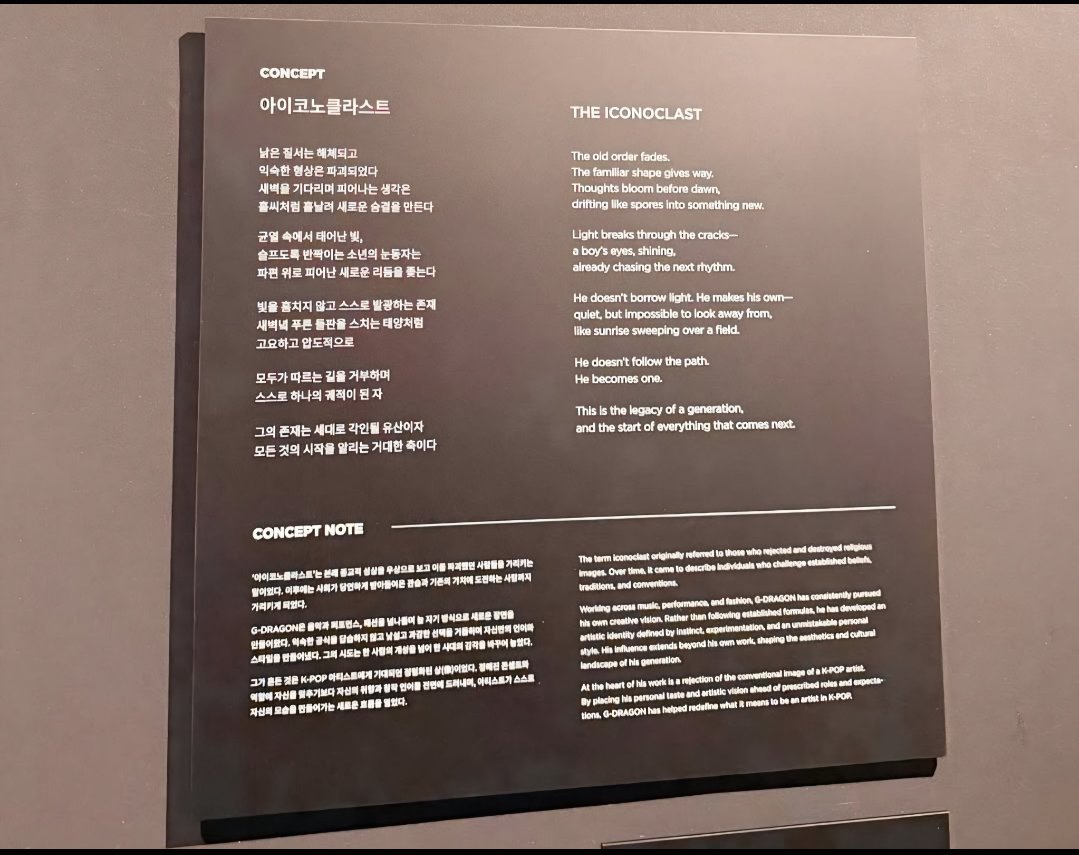 Coup_dEtat5's tweet photo. All these stupid online fanwar about "Paved the way" but the critics made it clear again & again 👇🏻

"He doesn't borrow lights..he makes his own.
He doesn't follow the path.He becomes one.
This is the legacy of a generation,and the start of everything that comes next"

#GDRAGON #지드래곤 #DFESTA_THE_ORIGIN