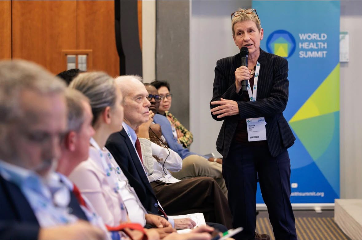 PATHtweets's tweet photo. At the @WorldHealthSmt, PATH’s Jeremy Farrar called for more clinical trials in LMICs. Melanie Saville highlighted equity in product development and the need for more investment in diagnostics. Kimberly Green joined discussions on expanding access to affordable NCD care. 📸 https://t.co/A5uPPmTTuN