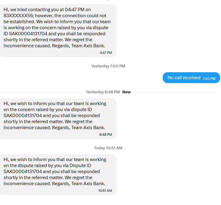 Sys2116's tweet photo. @AxisBankSupport is bkchodi ko aap help karna bolte hai... bosriwalo 15days ho gye h behnchod mera paisa wapas krne me kya dikkat hai be.... customer ko itna presaan krte ho ki vo aisi language use kre.. sharm hai yaa haramkhoro https://t.co/eACzg7MAd5
