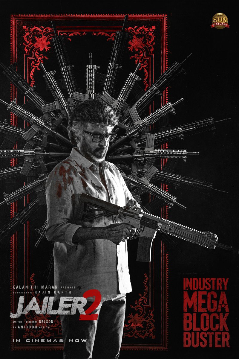 sunpictures's tweet photo. MVP’s reign knows no bounds!🔥
#Jailer2 Industry Mega Blockbuster

#Jailer2 Rampage in theatres worldwide 

@rajinikanth @Nelsondilpkumar @anirudhofficial @vidya_balan @iam_SJSuryah #MithunChakraborty #SurajVenjaramoodu @meramyakrishnan @iYogiBabu @mirnaaofficial @vijaykartikdop @Nirmalcuts @ChethanDsouza @AlwaysJani @KiranDrk @sunilreddy22 #PallaviSingh @valentino_suren @Alagiakoothan #SantoshRaju @kabilanchelliah @kuchirayar73 @RIAZtheboss