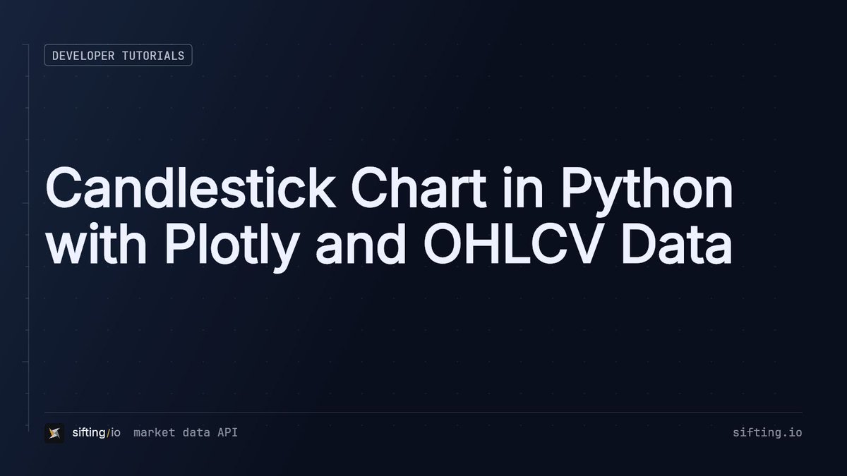 SiftingIO's tweet photo. Candlestick chart in Python with Plotly: BTCUSD OHLCV bars, a volume panel, UTC timestamps, one interactive HTML file.
https://t.co/FJkCAnyo40
#python #plotly https://t.co/G84a8UMWc4