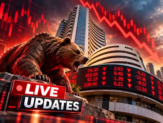 EconomicTimes's tweet photo. Sensex crashes over 1,000 pts from day's high; Nifty below 22,500; India VIX spikes 7% | https://t.co/j1MdSa9tHK https://t.co/DTW4FStxUh