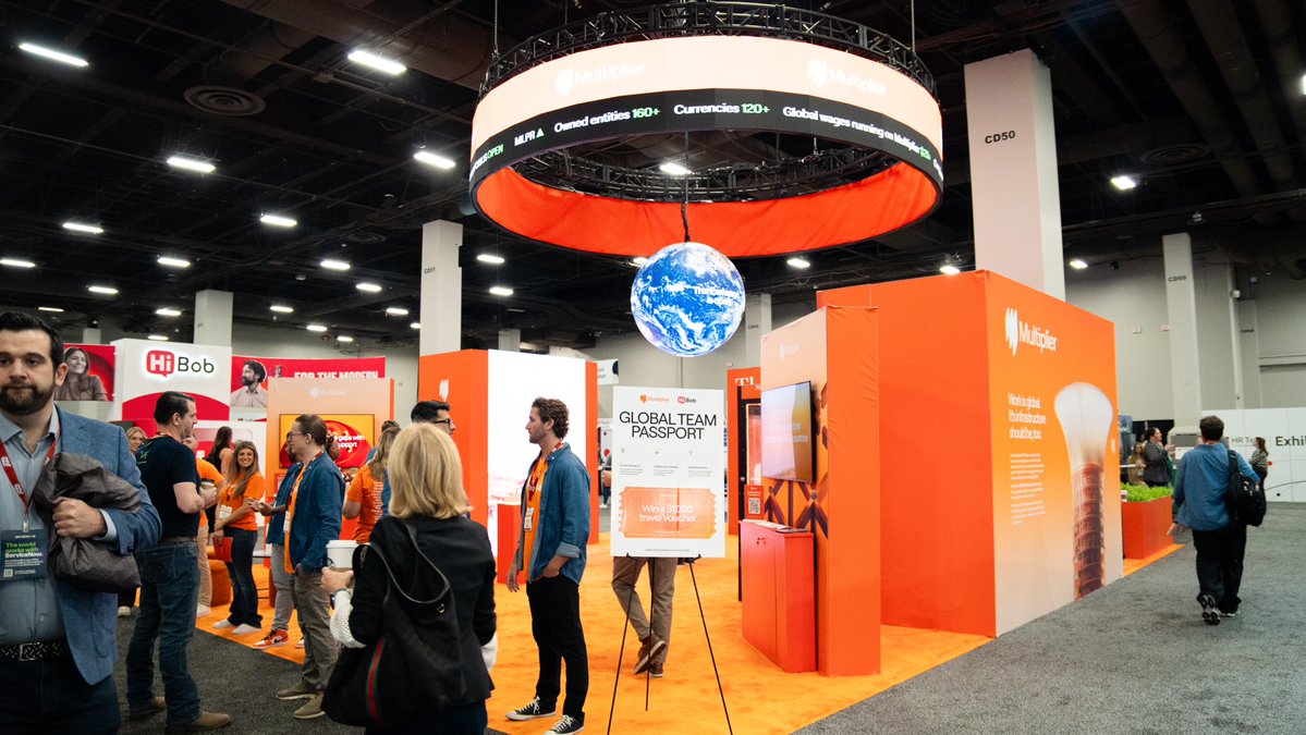 UseMultiplier's tweet photo. #HRTechConf 2026, wrapped 🎰

✅ Global Exchange for Work unveiled
✅ Countless HR problems solved at Booth 2727
✅ One very good night at Destination Multiplier 

Thanks, @HRTechConf. Same time next year? https://t.co/uYUpyali16