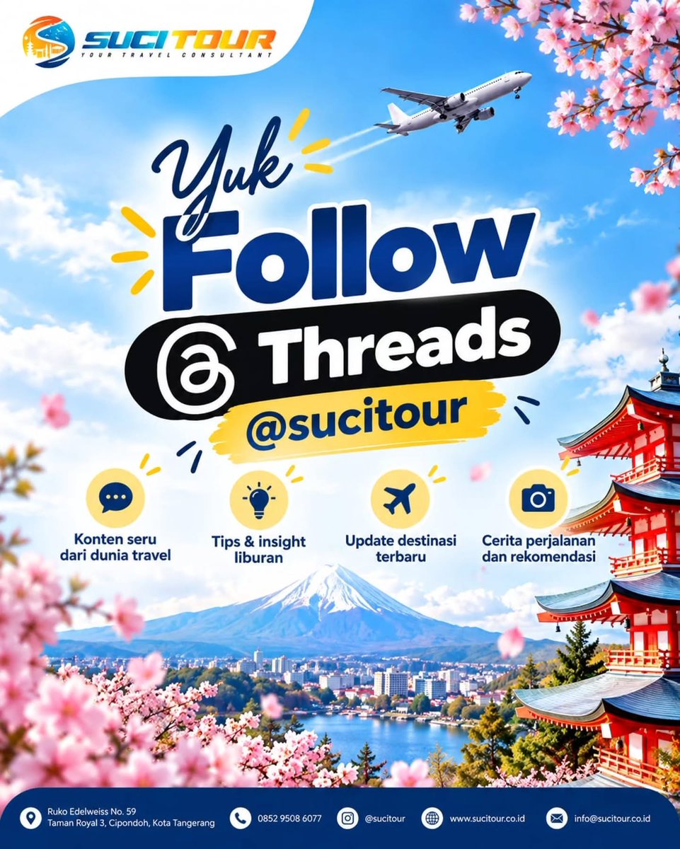 bellalcl18's tweet photo. Follow Threads @sucitour untuk konten travel seru, tips liburan, update destinasi terbaru, cerita perjalanan, dan rekomendasi menarik. Ikuti perjalanan seru bareng Suci Tour! https://t.co/ThGfLPKhzU
