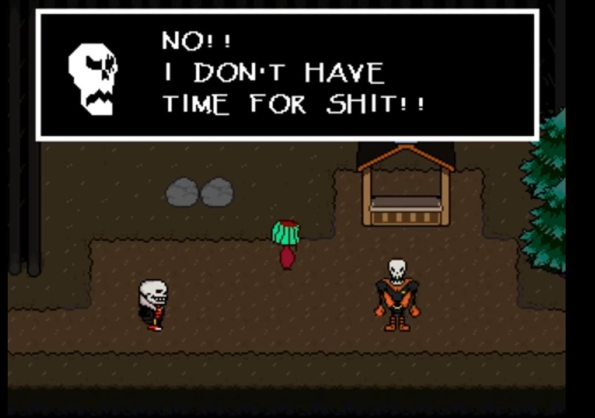 offizirr's tweet photo. looking at some old underfell screenshots what is papyrus' problem LMAOOO https://t.co/fVHEqRnMYH
