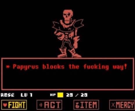 offizirr's tweet photo. looking at some old underfell screenshots what is papyrus' problem LMAOOO https://t.co/fVHEqRnMYH