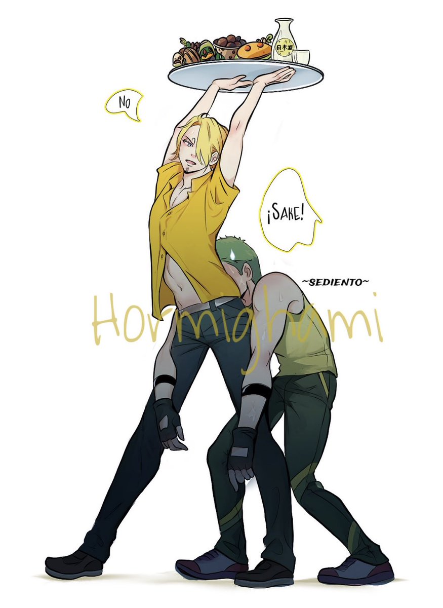 Hormighami's tweet photo. thirsty 🍶 
#Zosan 💚💛

(* I miss my old tablet (˃̣̣̥ᯅ˂̣̣̥) https://t.co/7xmJZHU7CY