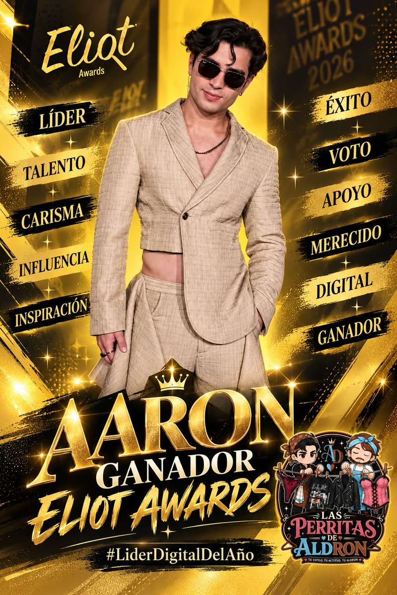 LasPrenditasAD's tweet photo. Nuestro Niño lo logro gente😭
AARON, mereces este reconocimiento y premio por todo el esfuerzo y gran trabajo que haz hecho, muchas felicidades 🥳

Uno más a la lista 🥹 lo mereces estamos orgullosas de ti 🫶🏻✨

AARON GANADOR ELIOT AWARDS
#LiderDigitalDelAño https://t.co/0sq8KggebY