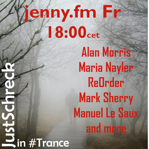 RadioJennyFm's tweet photo. From Ciaran McAuley to Mark Sherry, Push and Allen Watts: justschreck in Trance brings melody, vocals and serious drive.
Today, 18:00 CET on https://t.co/gHn6GJnTvV.
https://t.co/UE4GiwplE8
#justschreck #TranceFamily https://t.co/D7o68FybmS
