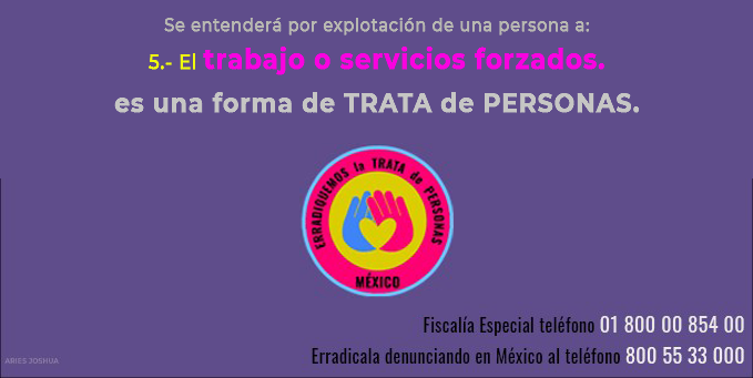 AriesDiavolo5T's tweet photo. #Comunidad4T

#NoticiasMéxico

La #TRATAdePersonas es un delito de escala mundial que ha encontrado distintas modalidades en las que la mercancía y el objetivo son los mismos: la persona y su explotación.

La trata de personas afecta prácticamente a todos los países.
#Denuncia https://t.co/uMZpaV10Yu
