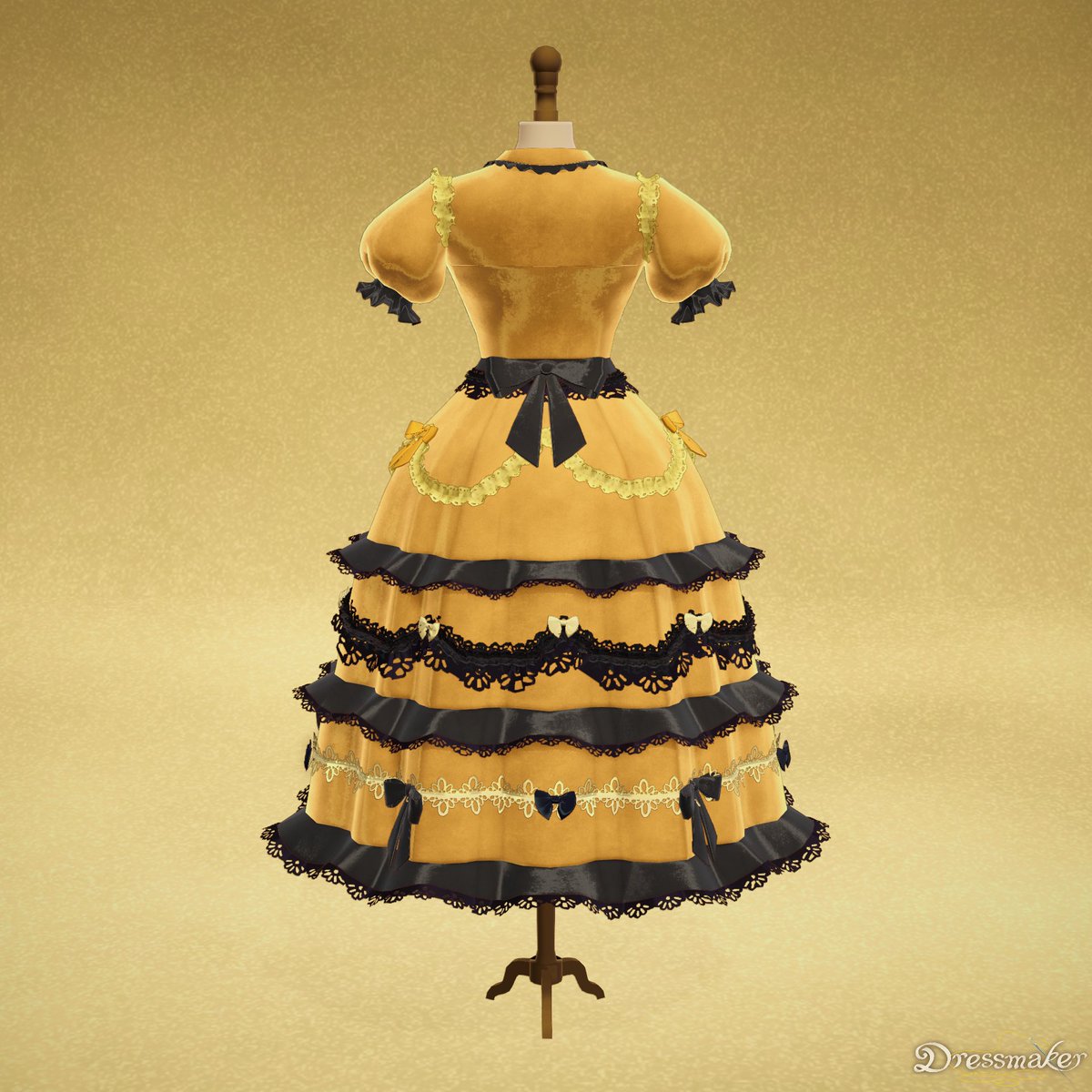 shna_soundcraft's tweet photo. dress inspired by spider and bee 🕸️🐝 #dressmaker https://t.co/OOIlGqHvnE