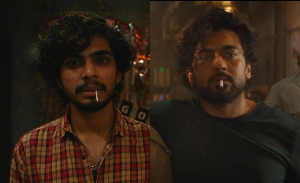lokieewe's tweet photo. suriya is probably facing the deadliest villain in his career since athreya. https://t.co/UviisIdSot