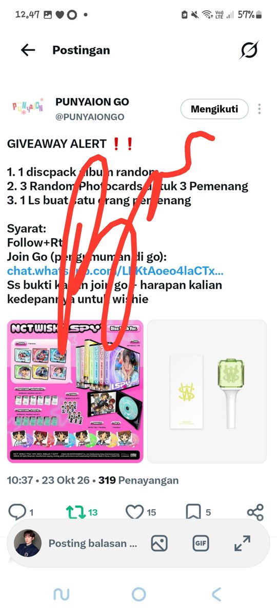 slythvee's tweet photo. @PUNYAIONGO Bismillah semoga rezeki. 
Semoga nct wish bisa nge hits, lagu lagunya bisa tembus gp. Makin sukses, makin rameee konten2nya, makin dikenal orang, promosi nya juga lebih okee. Semoga bisa win di music show tiap cb, bisa selalu libas habis semua kategori award akhir tahun https://t.co/aPARxEyG8H