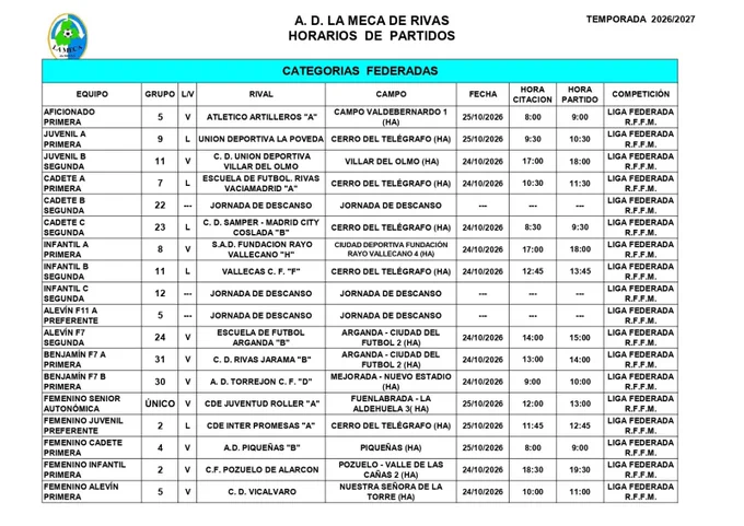 Image from AD La Meca de Rivas (@mecaderivas)